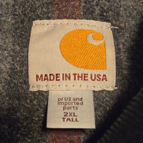 Carhartt Detroit Jacket J001 Bk Made In USA  2xl tall - Picture 2 of 8